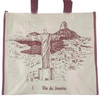 Bolsa Ecologica Reutilizavel Ecobag Kit 10 Unidades Compras Mercado Sacola De Ombro Alça Resistente Dobravel Pratica - 7