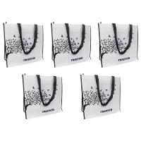 Bolsa Ecologica Sacola De Ombro Ecobag Kit 5 Uni Compras Mercado Retornavel Dobravel Reutilizavel - 1