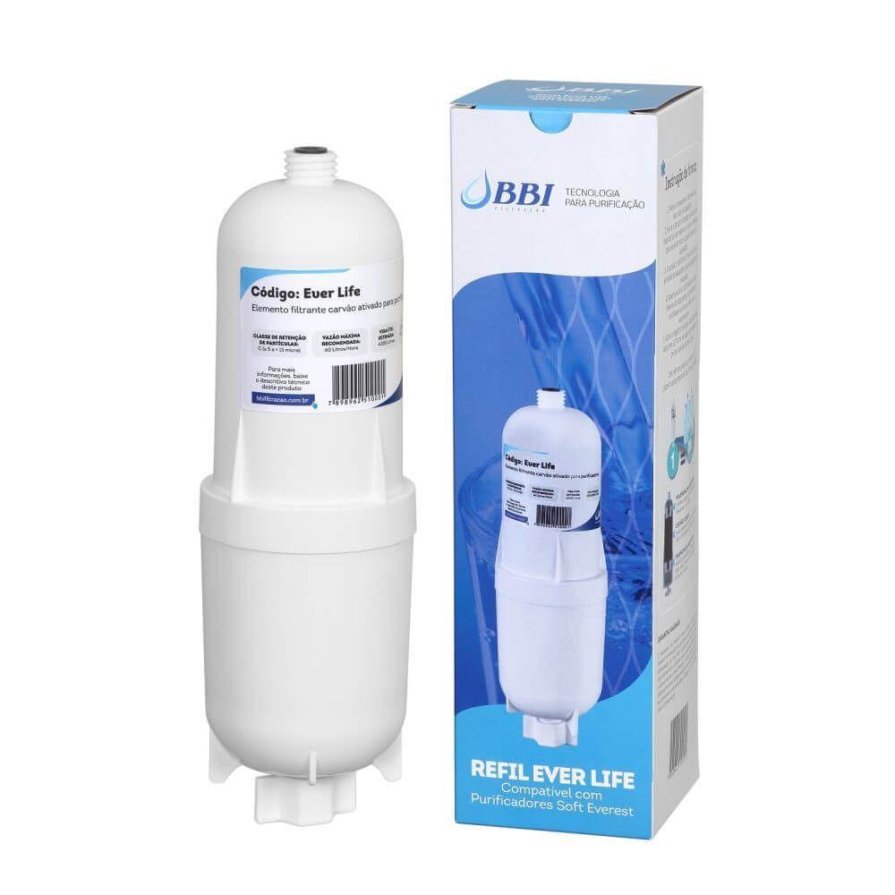2 Refil Filtro Bbi Everlife Purificador Soft Everest Slim Cor Branco - 1