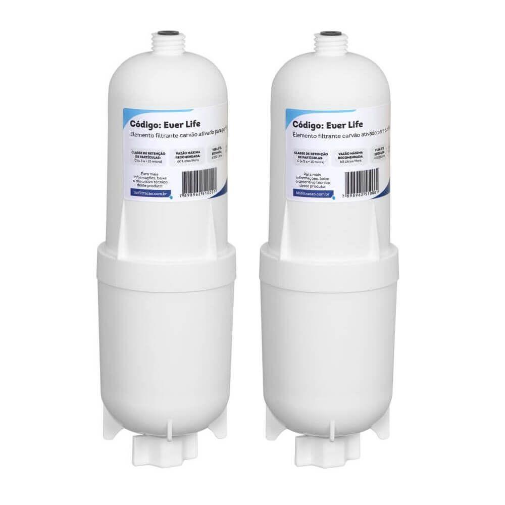 2 Refil Filtro Bbi Everlife Purificador Soft Everest Slim Cor Branco - 2