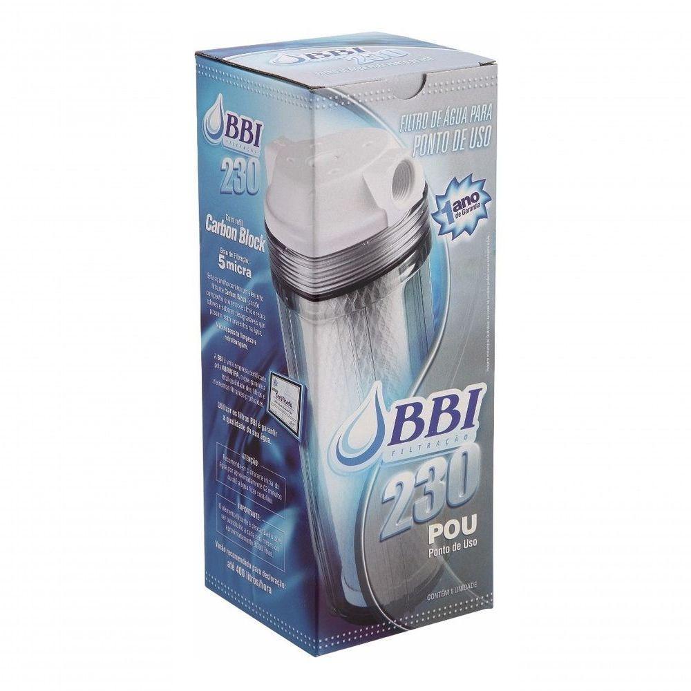 Kit C- 12 Filtro Agua 9 3-4 Ponto De Uso Pou Carvão Bbi 230 - 4