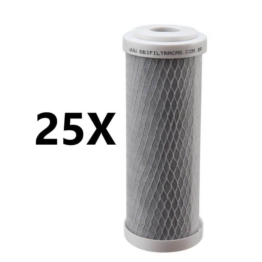 Kit 25 Refil P Filtro 7 Carbon Block Carvão Ativ Bbi Fortlev - 1