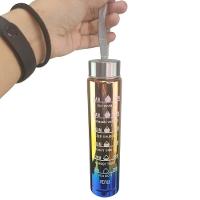 Garrafa Motivacional Metalica Kit 3 Uni Squeeze Com Medidor Agua Cha Suco Academia Treino Estudos Casa Curso Trabalho 2 Litros 900ml 300ml