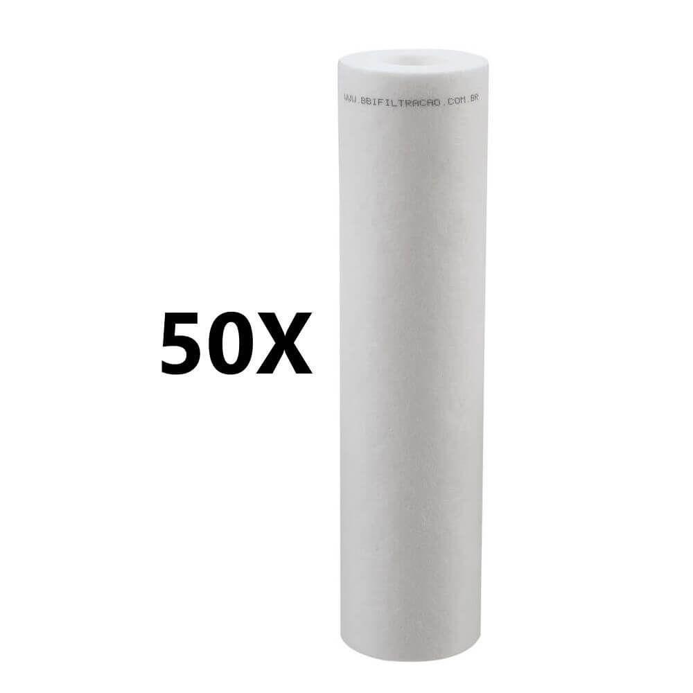 Kit 50 Refil Filtro De água Polipropileno Bbi Pp10 Pré - 1
