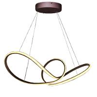 Lustre Pendente Aneis Infinito Arco 3 Em 1 Led 49w Luminaria Ambiente Sala De Estar Quarto Cozinha Recepçao Residencial Comercial Decoraçao Luxo - 3
