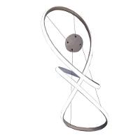 Lustre Pendente Aneis Infinito Arco 3 Em 1 Led 49w Luminaria Ambiente Sala De Estar Quarto Cozinha Recepçao Residencial Comercial Decoraçao Luxo - 5