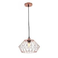 Lustre Pendente Luminaria Ajustavel Metal Aramado Design Moderno Decoraçao Sala Quarto Mezanino Casa Iluminaçao Luz - 1
