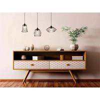 Lustre Pendente Luminaria Teto Decoraçao Flexivel Moderna Rustica Metal Aramado Sala Quarto Mezanino Casa Iluminaçao Resistente - 14