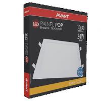 Luminária Led Painel Sobrepor Quadrado 24w Bivolt Avant - 1