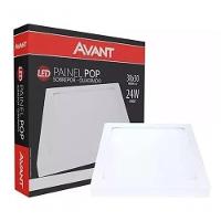 Luminária Led Painel Sobrepor Quadrado 24w Bivolt Avant - 2
