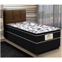 Cabeceira Solteiro London 90Cm Velur Js Móveis Chocolate - 1