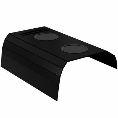 Esteira Para Sofá Braço Porta Copo Suporte Celular Bandeja I02 Flexível Preto