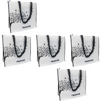 Sacola De Ombro Bolsa Ecobag Kit 5 Uni Ecologica Mercado Compra Dobravel - 1