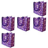 Bolsa Ecologica Ecobag Sacola Ombro Kit 5 Uni Mercado Compras - 1