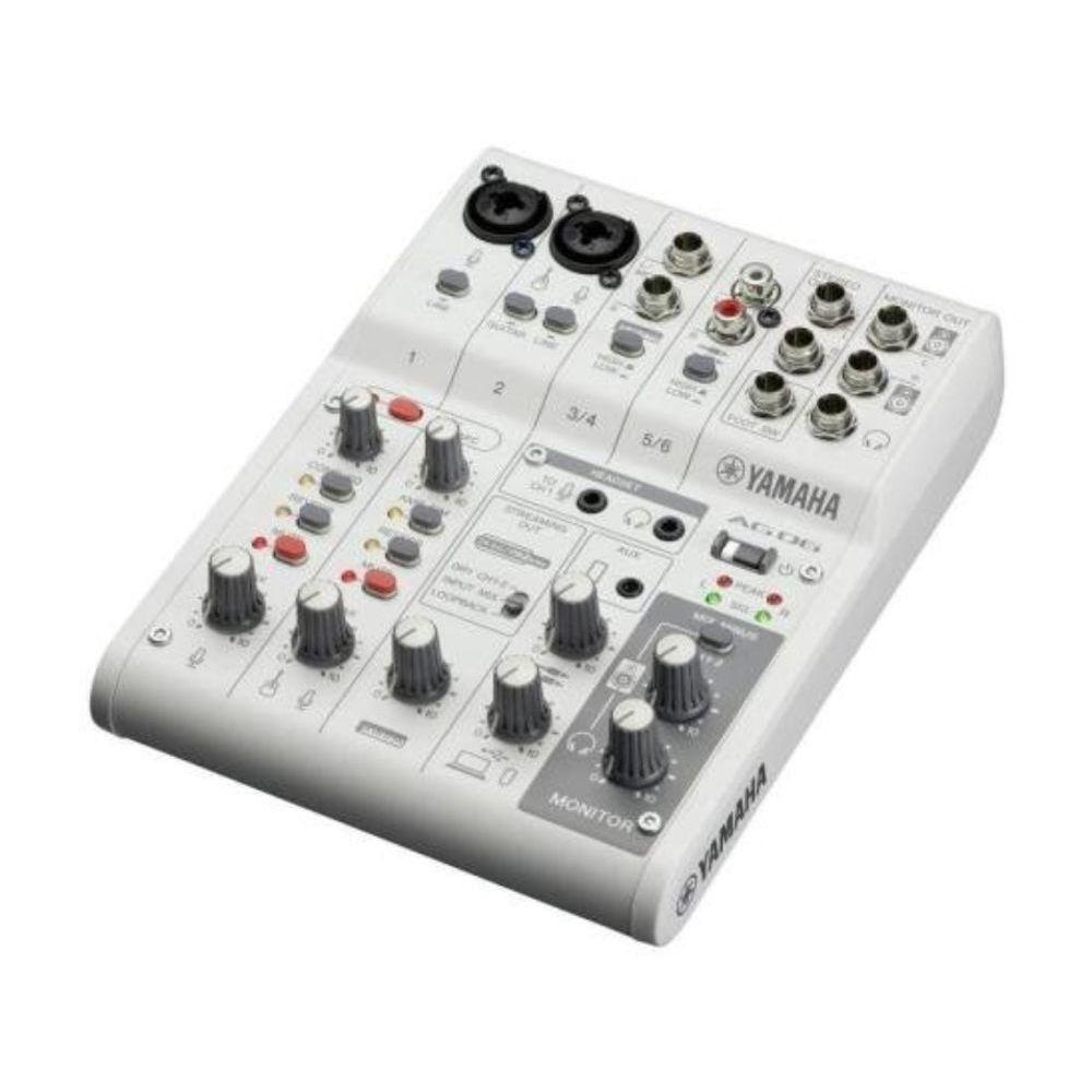 Mesa De Som Yamaha Ag06mk2 Branco - 3