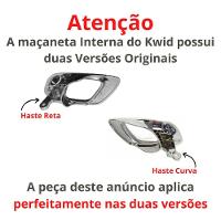 Maçaneta Interna Gatilho Cromado Direito Kwid Após 2017 - 2