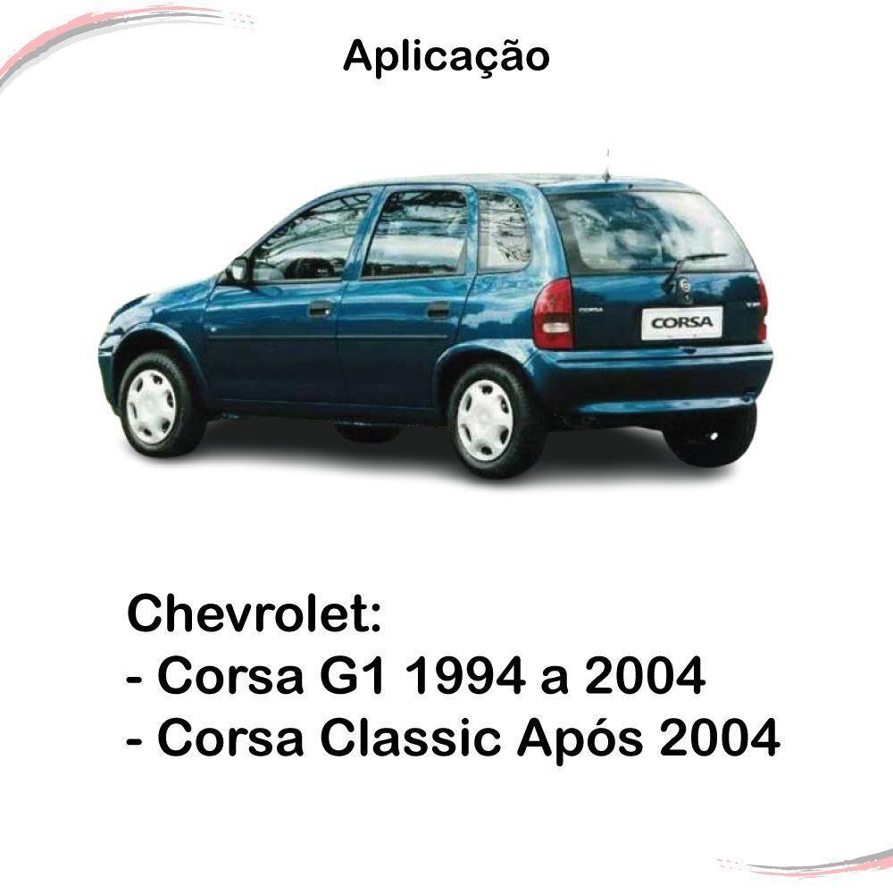 Kit 4 Maçanetas Internas Cinza Corsa Wind Classic Após 1994 - 2