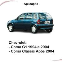 Kit 4 Maçanetas Internas Cinza Corsa Wind Classic Após 1994 - 2