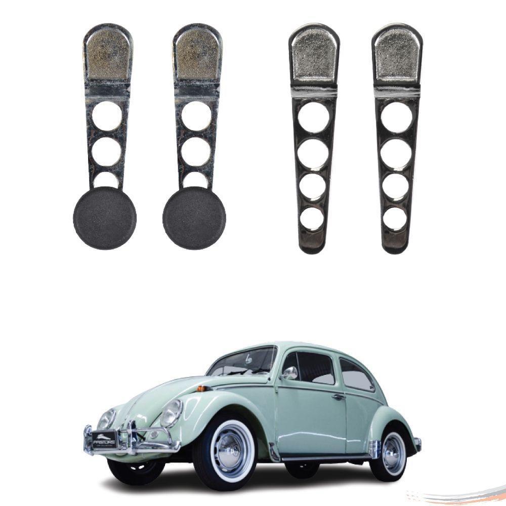 Kit Completo Manivela E Maçaneta Intern Cromado Fusca Até 70 - 1