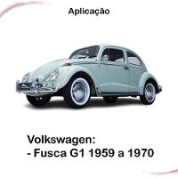 Kit Completo Manivela E Maçaneta Intern Cromado Fusca Até 70 - 2