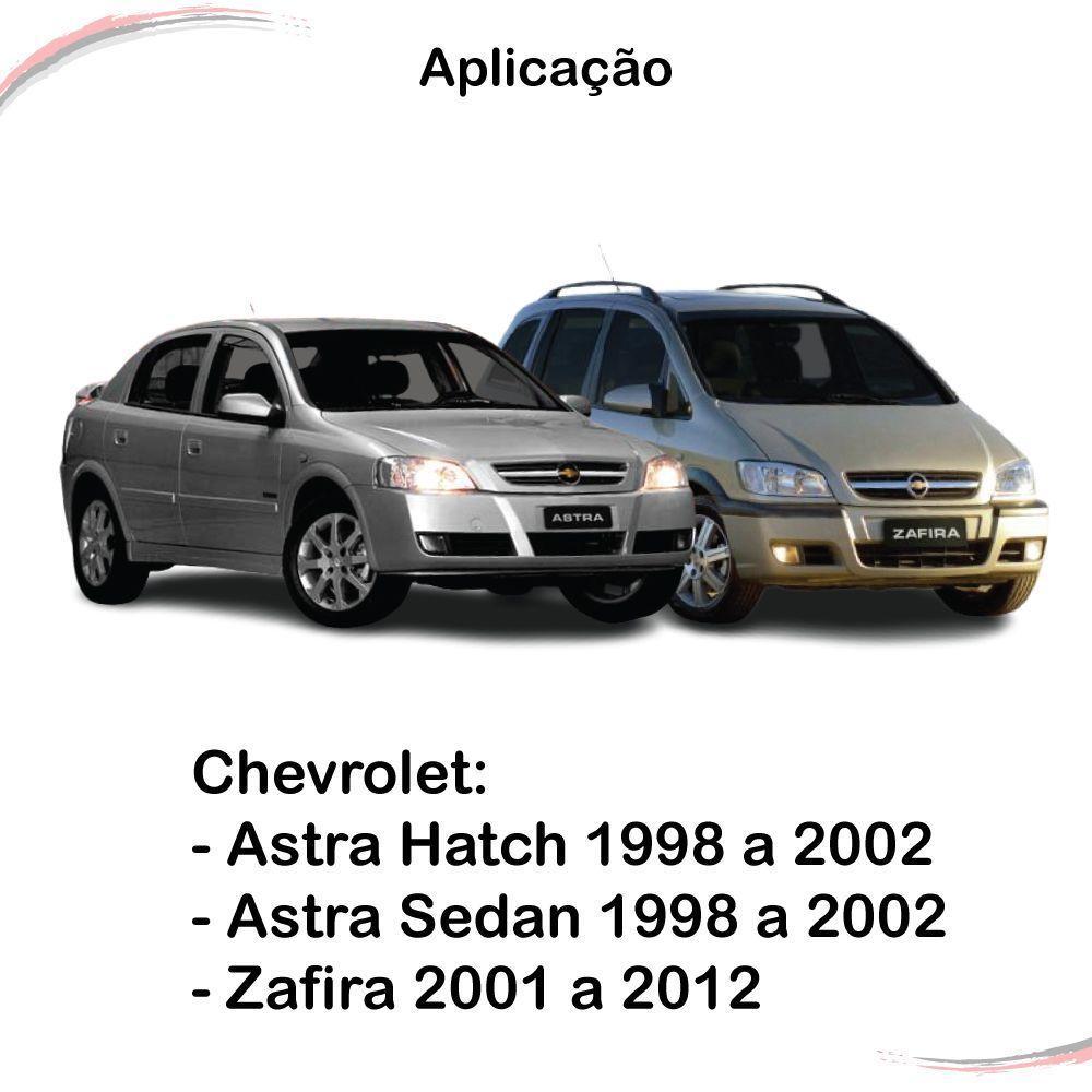 Kit Completo 4 Maçanetas Inter Cromadas Astra 98 A 02 Zafira - 2