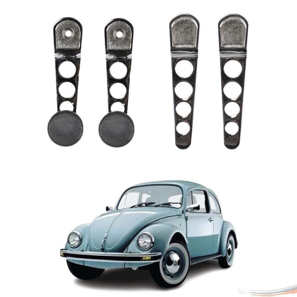 Kit Completo Manivela E Maçaneta Inter Cromado Fusca 71 A 77 - 1