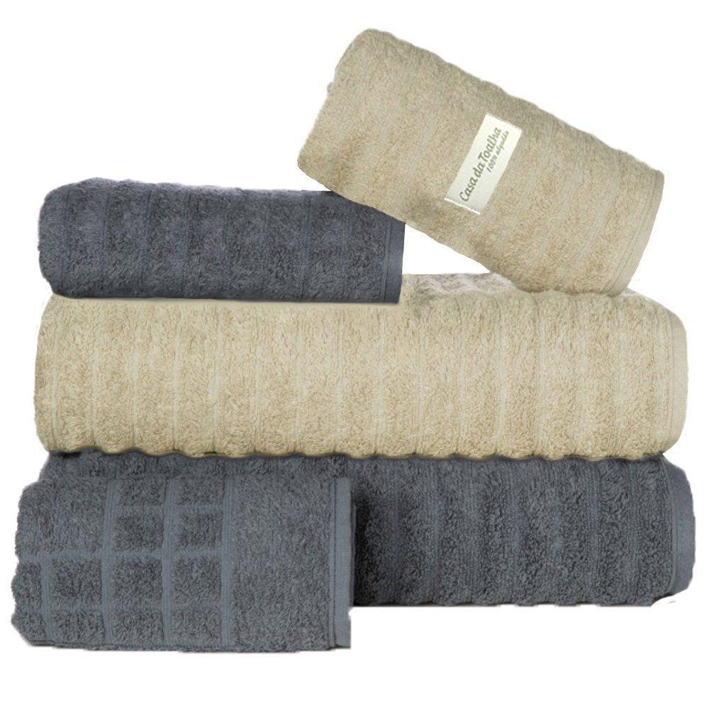Toalha De Banho Gigante Jogo De Toalha Banhão 5 Peças 500g-m - 1