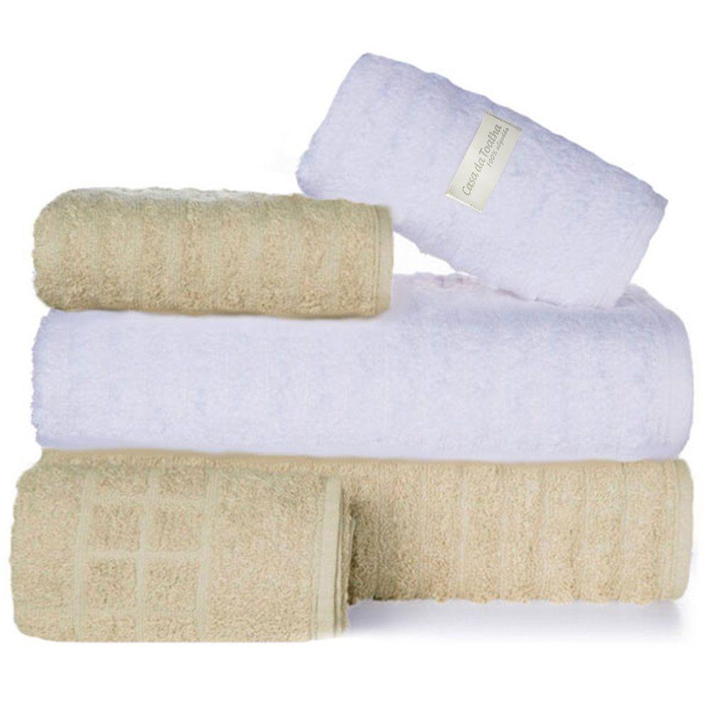 Toalha De Banho 100% Algodão Jogo De Toalha Gramatura 500 - 1