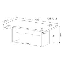 Mesa de Diretor Reunião ME4119 Rústico - Tecno Mobili - 5