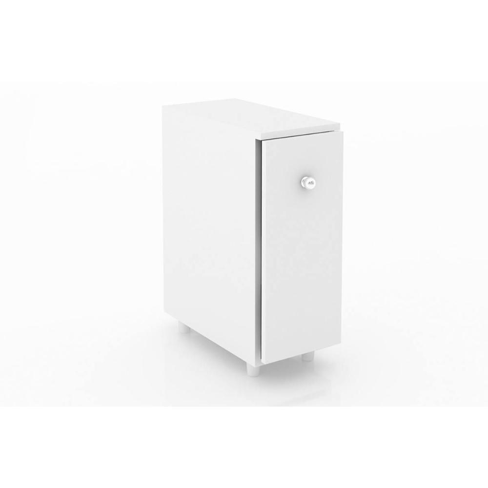 Gabinete Lavanderia Balcão Multiuso BCM116 c/ 1 Gaveta Branco - Movelbento - 4