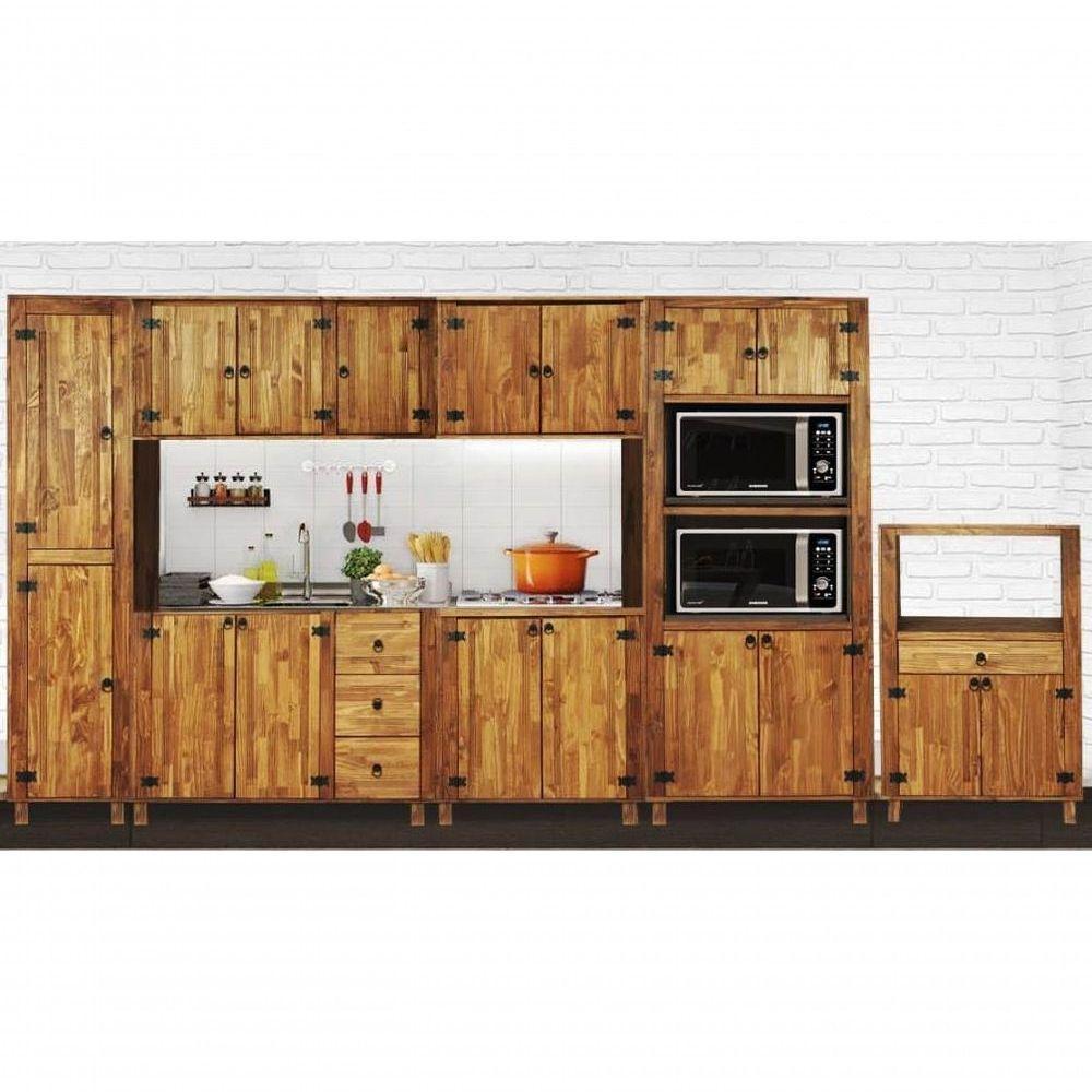 Balcão De Cozinha 0,80m 2 Portas Com Tampo Móveis Bv Magazine - 2