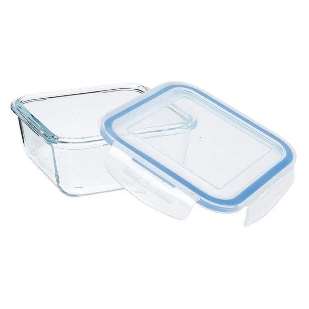 Pote De Vidro Porta Mantimento Quadrado Hermetico 1.05l Mimo - 1