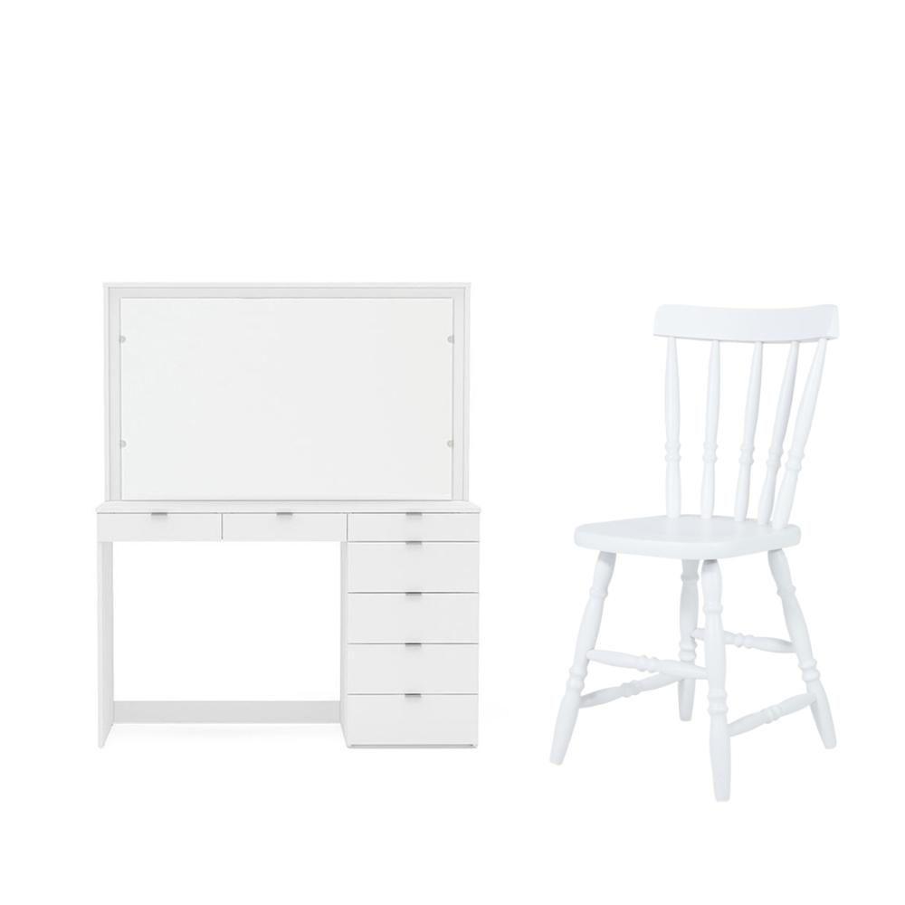 Penteadeira Ditália 7 Gavetas Com Cadeira Pe-50 - 1