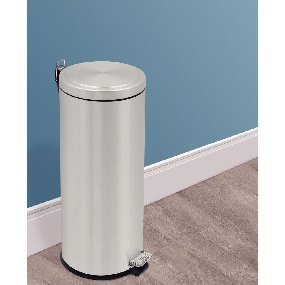 Lixeira Inox Com Pedal Tramontina Brasil Plus Com Balde 30 L - 3