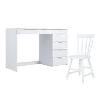 Penteadeira Ditália 7 Gavetas Com Cadeira Pe-90 Branco - 1