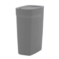 Lixeira Tramontina Compact Em Polipropileno Cinza Com Tampa Basculante 10,5 L - 8