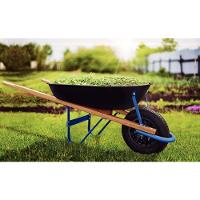 Carrinho De Mão Tramontina Com Caçamba Rasa Plástica Preta 50 L, Braço De Madeira E Pneu Com Câmara - 3