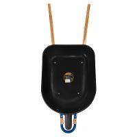 Carrinho De Mão Tramontina Com Caçamba Rasa Plástica Preta 50 L, Braço De Madeira E Pneu Com Câmara - 5