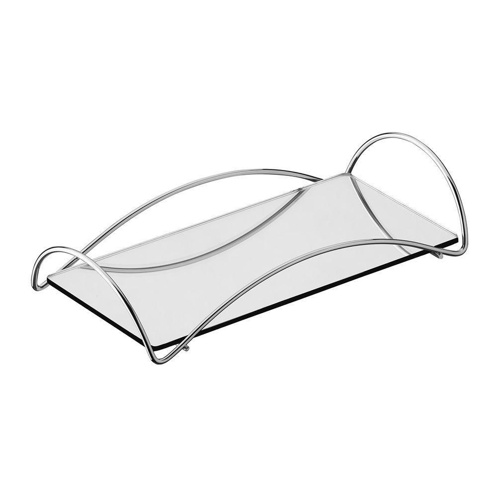 Bandeja Multiuso Hara Bia 11 X 21,5 Cm Cor:cromada - 1