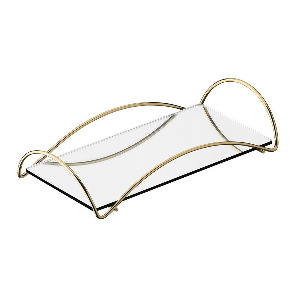 Bandeja Multiuso Hara Bia 11 X 21,5 Cm Cor:dourada - 1