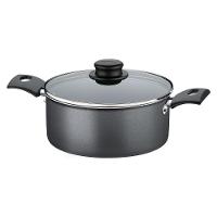 Panela Caçarola Antiaderente Com Tampa De Vidro 20 Cm 2,8l Turim Grafite Tramontina - 1