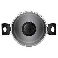 Panela Caçarola Antiaderente Com Tampa De Vidro 20 Cm 2,8l Turim Grafite Tramontina