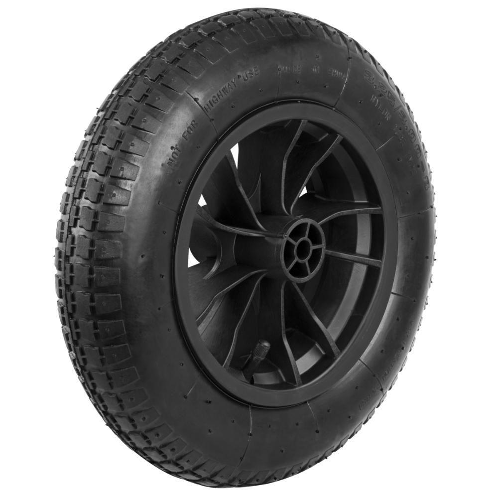 Pneu Com Câmara Tramontina 3.25-8 Polegada Com Roda E Bucha Plásticas - 10