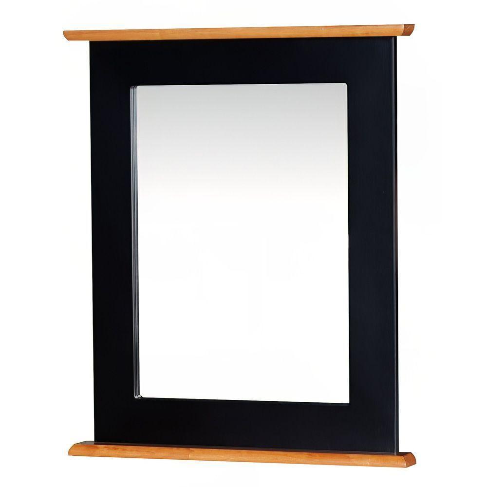 Moldura Retangular Para Banheiro Com Espelho Dália - M53060-48 Cor Laca - Preta - 1