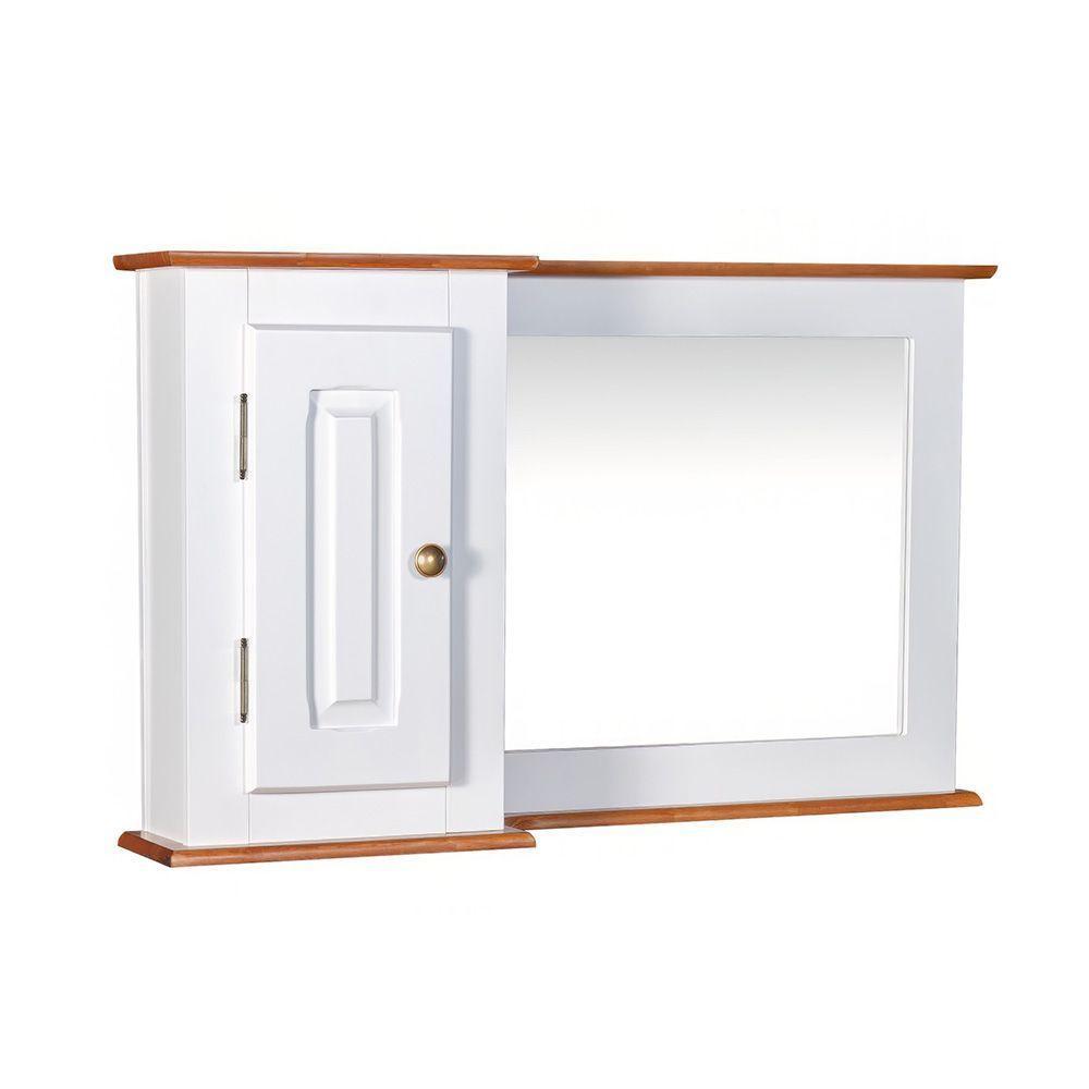 Aéreo Para Balcão De Banheiro Com Espelho Dália - M53059-97 Cor Laca - Branca - 1