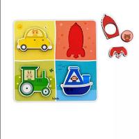 Quebra Cabeça De Encaixe - Transportes - 6042 - Babebi - 1