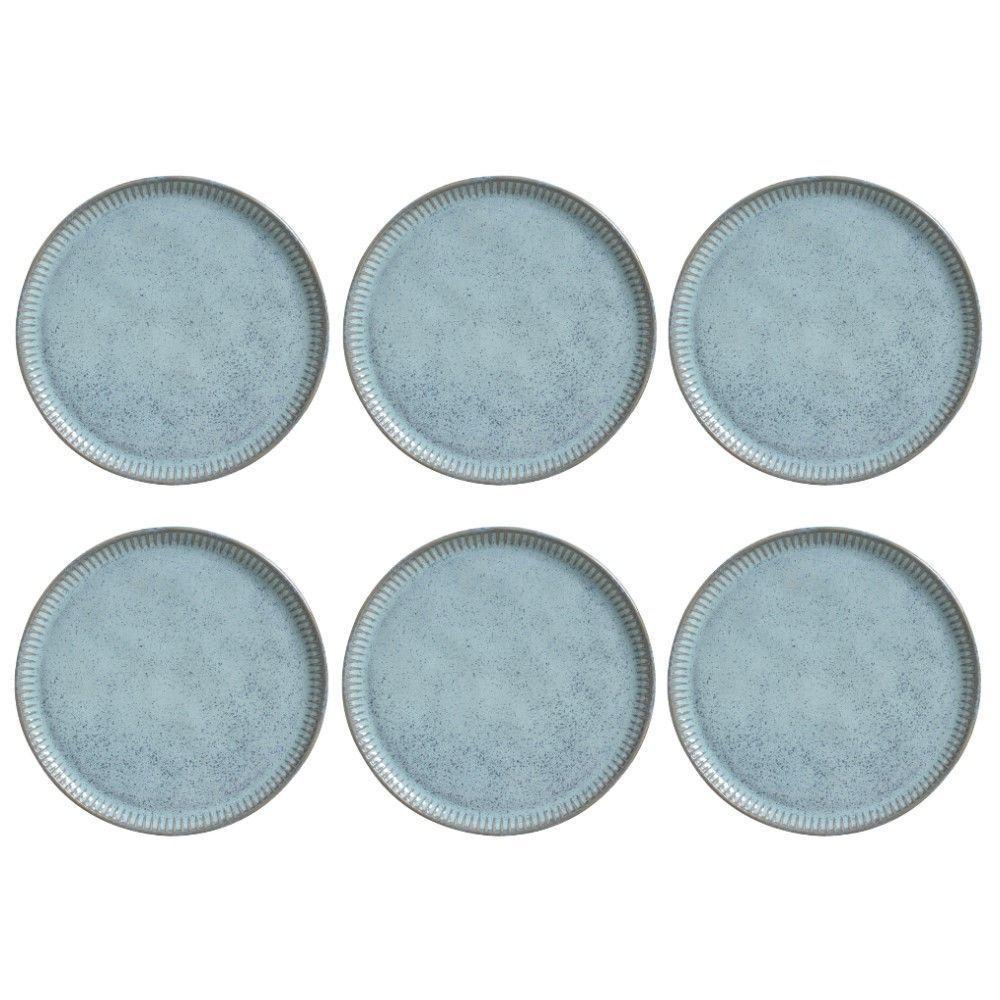 Conjunto De Pratos Rasos 06 Peças Linhas Breeze Porto Brasil - 1