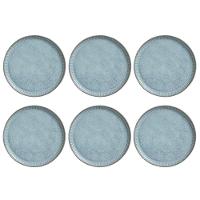 Conjunto De Pratos Rasos 06 Peças Linhas Breeze Porto Brasil - 1