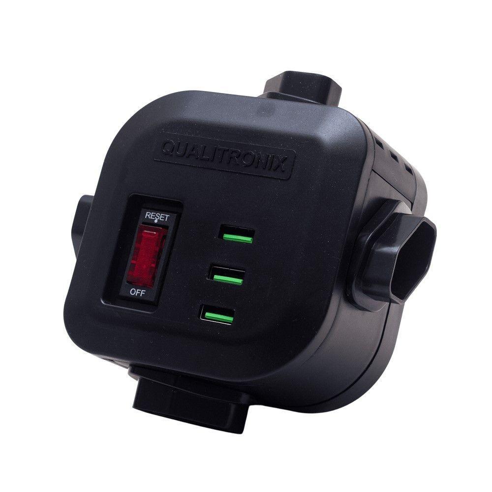 Filtro De Linha Torre 4 Tomadas + 3 Usb Bivolt Qualitronix - 1