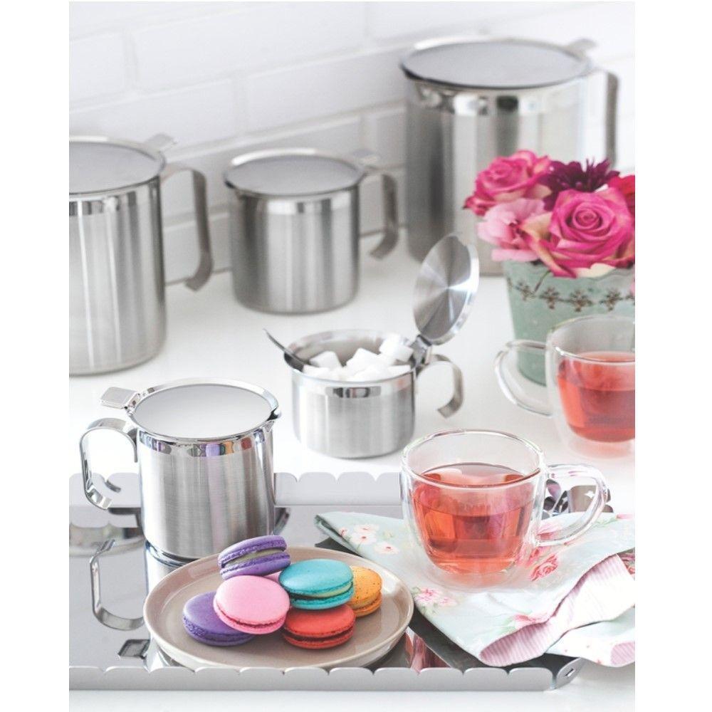 Bule Para Café E Leite 8 Cm 550 Ml Em Aço Inox - 3